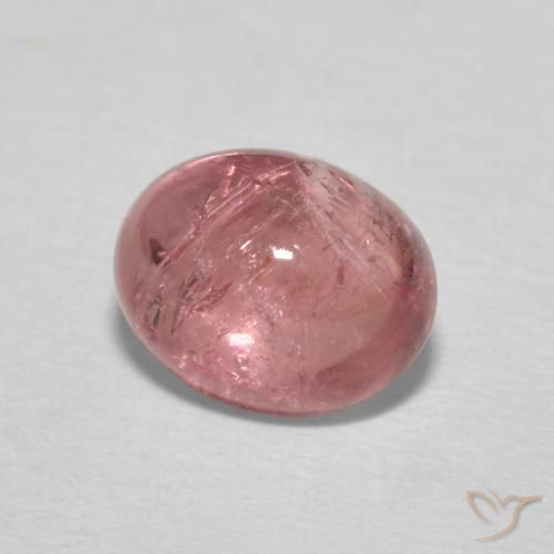 Turmalina Rosa oscuro natural de 1.85 ct, Ovalada, Transparente