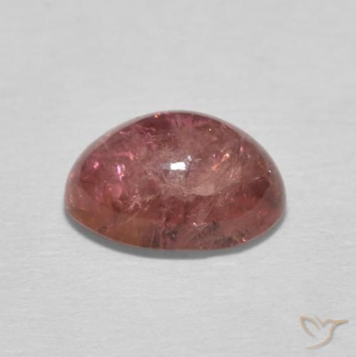 Turmalina Rojo cereza púrpura natural de 1.64 ct, Ovalada, Transparente