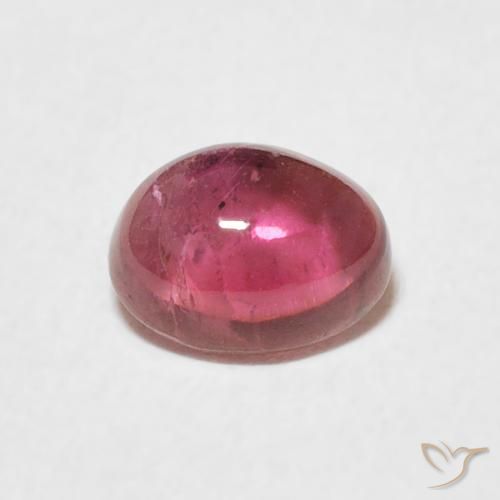 0.66ct Natural Magenta intenso turmalina, Ovalada, Transparente