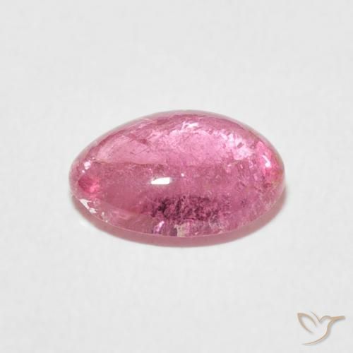 Turmalina Rosado Bubblegum natural de 1.86 ct, Ovalada, Transparente