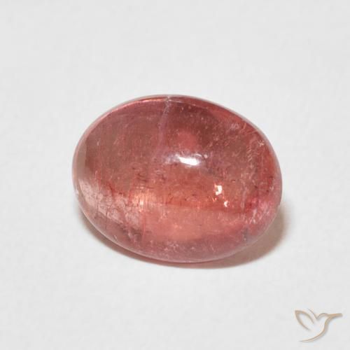 Turmalina Rosado frambuesa natural de 2.39 ct, Ovalada, Transparente