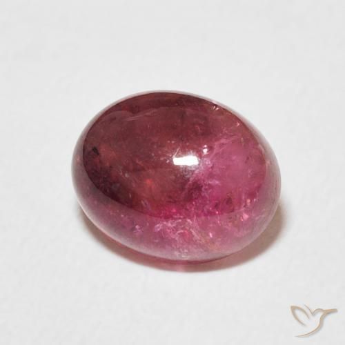 Turmalina Rojo oscuro natural de 2.42 ct, Ovalada, Transparente