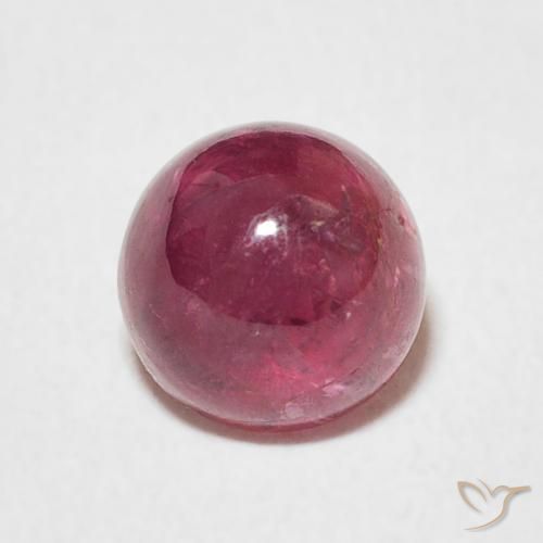 1.44ct Natural Magenta intenso Turmalina, Redondo, Transparente
