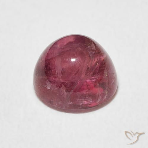 Turmalina Magenta intenso natural de 1.44 ct, Redondo, Transparente