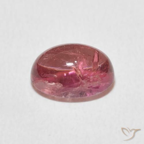 Turmalina Rosado medio natural de 1.79 ct, Ovalada, Transparente