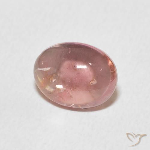 Turmalina Rosado claro natural de 1.30 ct, Ovalada, Transparente