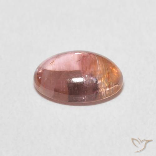 Turmalina Rosado claro natural de 1.30 ct, Ovalada, Transparente