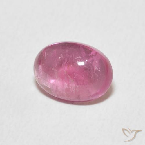 Turmalina Rosado Bubblegum natural de 1.22 ct, Ovalada, Transparente