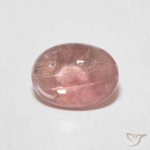 1.28ct Natural Rosado medio turmalina, Ovalada, Transparente