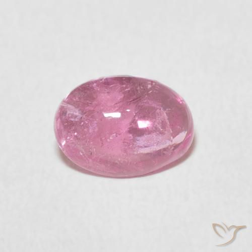 Turmalina Rosado Bubblegum natural de 1.14 ct, Ovalada, Transparente