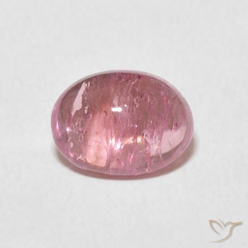 1.55ct Natural Rosado intenso turmalina, Ovalada, Transparente