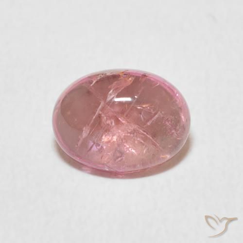 1.48ct Natural Rosa rosado turmalina, Ovalada, Transparente