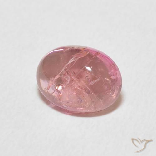 Turmalina Rosa rosado natural de 1.48 ct, Ovalada, Transparente