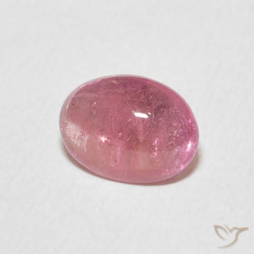 Turmalina Rosado Bubblegum natural de 1.23 ct, Ovalada, Transparente