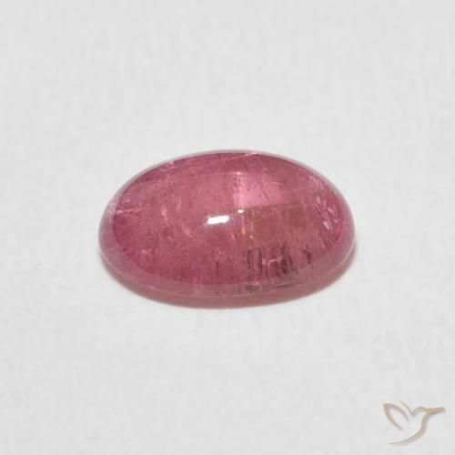 Turmalina Rosado Bubblegum natural de 1.23 ct, Ovalada, Transparente