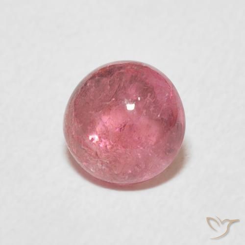 Turmalina Rosado Bubblegum natural de 1.07 ct, Redondo, Transparente