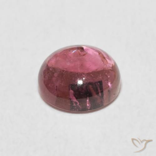 Turmalina Rosado palo de rosa natural de 0.93 ct, Redondo, Transparente