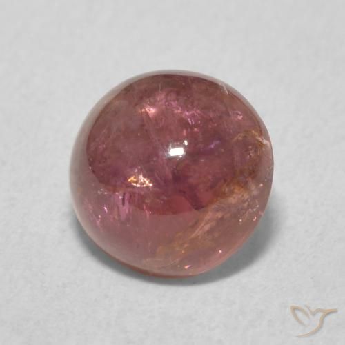 Turmalina Medium Dark-Pink natural de 1.63 ct, Redondo, Transparente