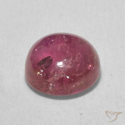 Turmalina Rosa oscuro natural de 1.80 ct, Redondo, Transparente