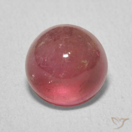 1.83ct Natural Rosa oscuro Turmalina, Redondo, Transparente