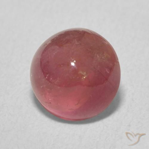 Turmalina Rosa oscuro natural de 1.83 ct, Redondo, Transparente