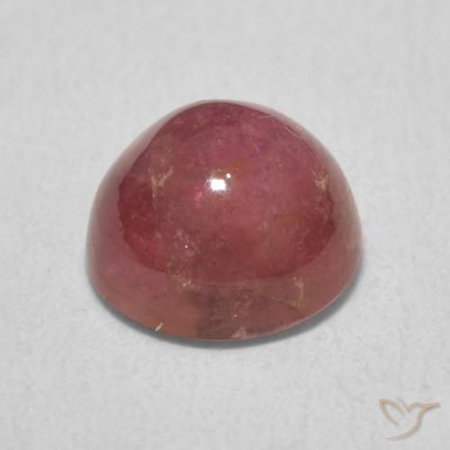 Turmalina Rosa oscuro natural de 1.83 ct, Redondo, Transparente