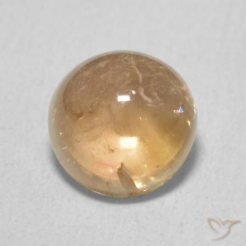 2.03ct Natural Dorado Turmalina, Redondo, Transparente