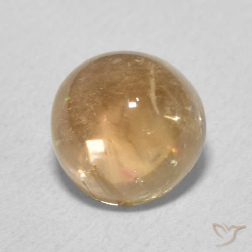 Turmalina Dorado natural de 2.03 ct, Redondo, Transparente