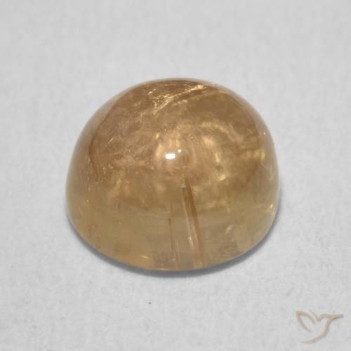 Turmalina Dorado natural de 2.03 ct, Redondo, Transparente