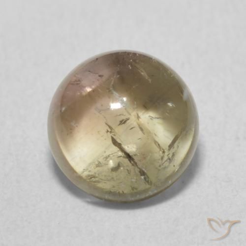 1.89ct Natural Multicolor Turmalina, Redondo, Transparente
