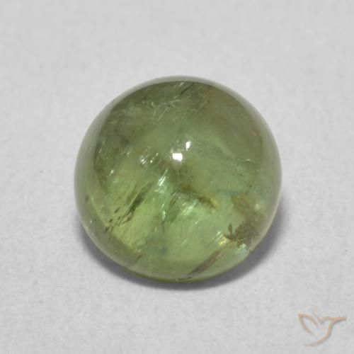 1.72ct Natural Verde oscuro Turmalina, Redondo, Transparente