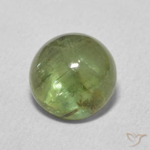 Turmalina Verde oscuro natural de 1.72 ct, Redondo, Transparente