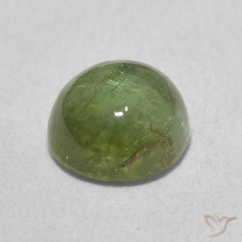 Turmalina Verde oscuro natural de 1.72 ct, Redondo, Transparente