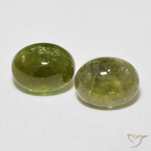 4.51ctw Natural Verde medio turmalina, Ovalada, Transparente