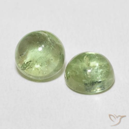 Gemas de Turmalina Verde lima claro natural de 3.17 ct, Redondo, Transparente