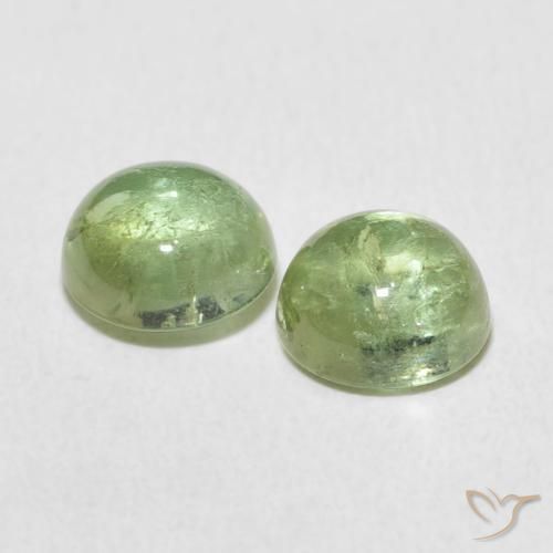 Gemas de Turmalina Verde lima claro natural de 3.17 ct, Redondo, Transparente