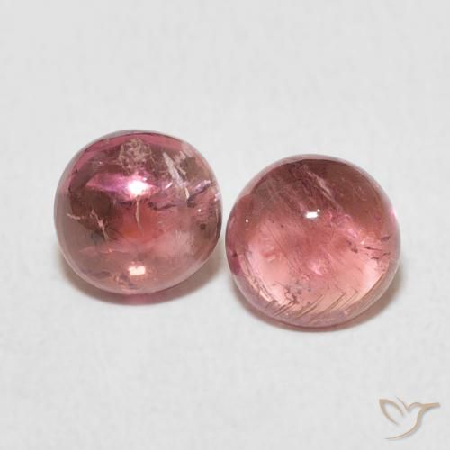 1.85ctw Natural Rosa oscuro Turmalina, Redondo, Transparente