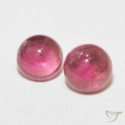 2.50ctw Natural Rosado medio Turmalina, Redondo, Transparente