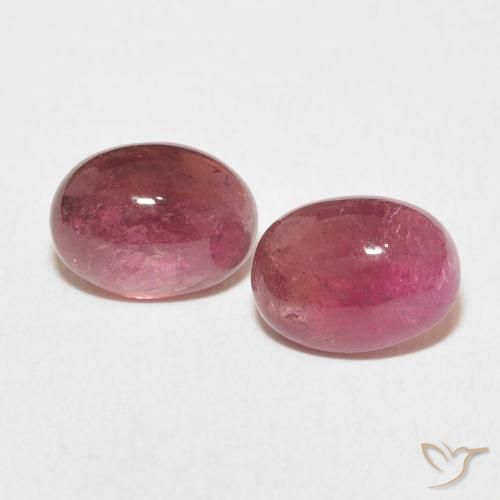 3.19ctw Natural Dark PInk turmalina, Ovalada, Transparente