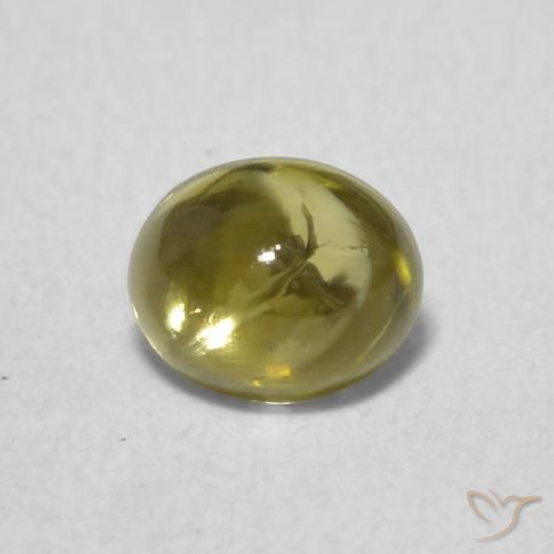 0.75ct Natural Verde terroso cálido turmalina, Ovalada, Transparente