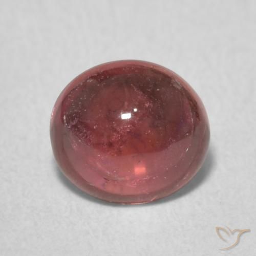 0.86ct Natural Rojo oscuro turmalina, Ovalada, Transparente