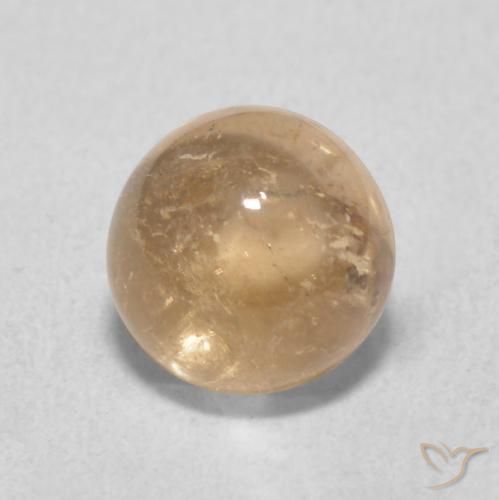 1.26ct Natural Naranja cantaloupe Turmalina, Redondo, Transparente