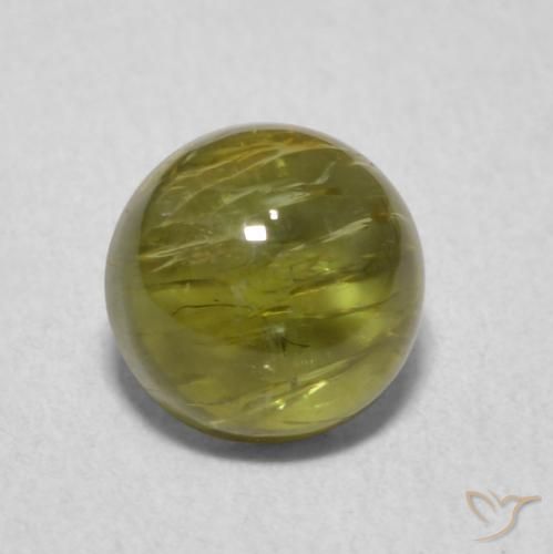 1.18ct Natural Verde oscuro Turmalina, Redondo, Transparente