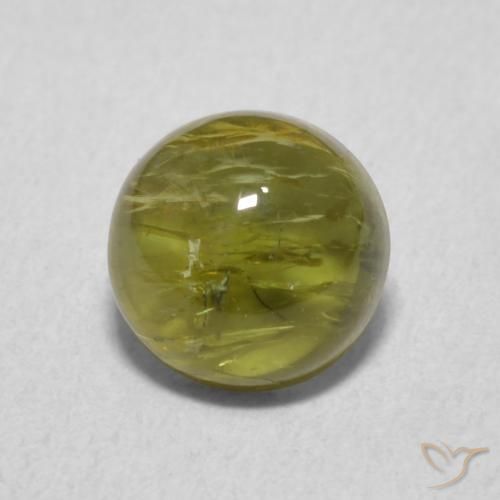 Turmalina Verde oscuro natural de 1.18 ct, Redondo, Transparente