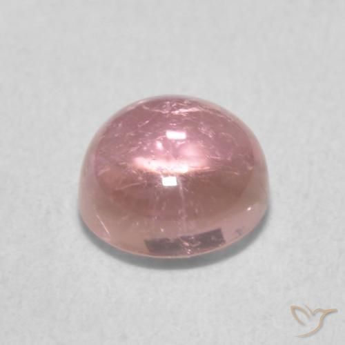 Turmalina Rosado Bubblegum natural de 1.03 ct, Redondo, Transparente