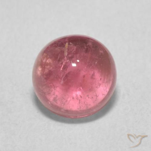 1.12ct Natural Rosado rojizo Turmalina, Redondo, Transparente