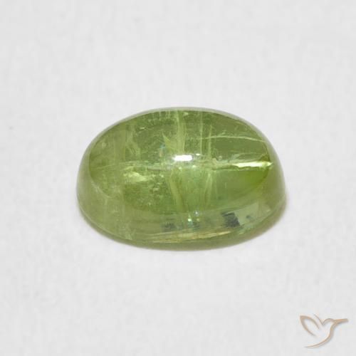 Turmalina Verde vivo claro natural de 1.57 ct, Ovalada, Transparente