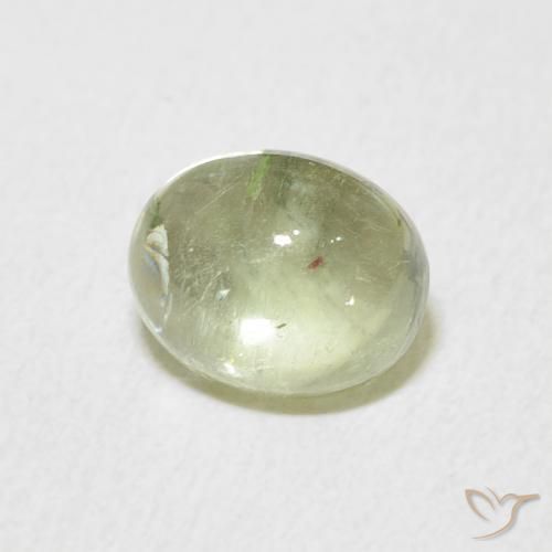Turmalina Verde grisáceo natural de 1.64 ct, Ovalada, Transparente