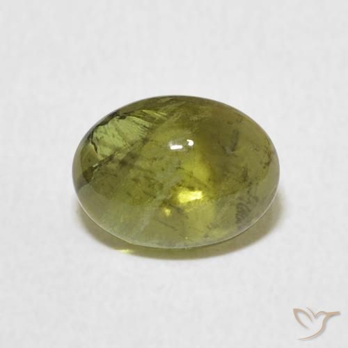 1.37ct Natural Verde medio turmalina, Ovalada, Transparente