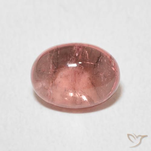 1.48ct Natural Rosa rosado turmalina, Ovalada, Transparente